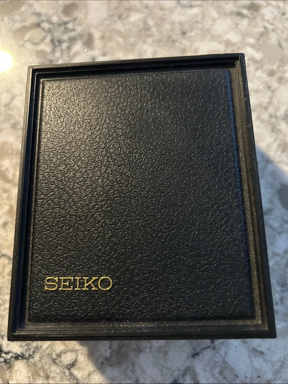 Seiko women’s Silver Bracelet Watch with Black Dial